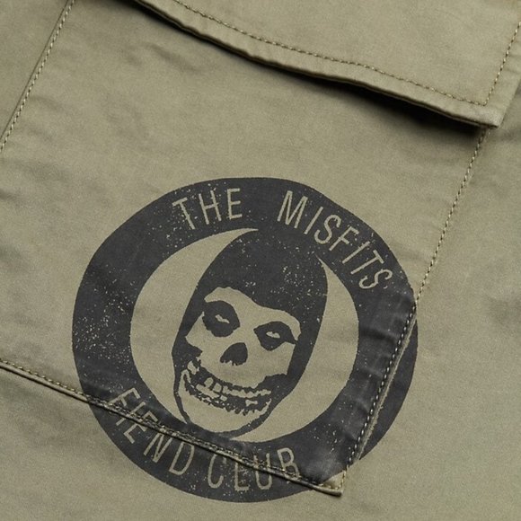 John Varvatos Misfits Punk Graphic Field Jacket - Picture 6 of 8